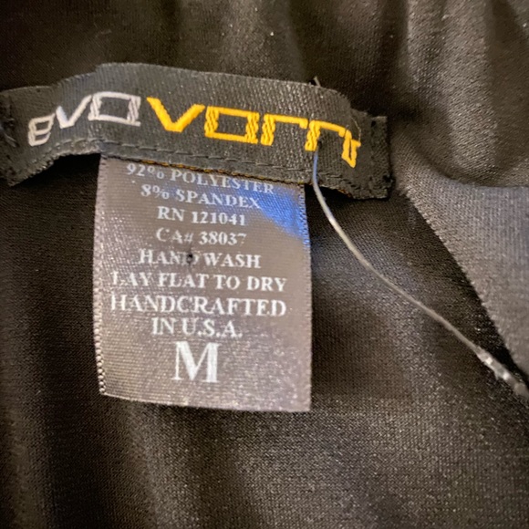 NBW EVO VORRÒ Black strapless ruched top & wide leg jumpsuit size medium - Picture 10 of 10